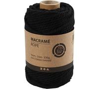 Macramee-Kordel 55m schwarz 1m/0,24Euro