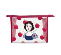 MAD Beauty Disney Kosmetiktasche, Schneewittchen, transparent, bedruckt, PU, Beauty-Organizer, praktische Reiseaufbewahrung, Mehrfarbig