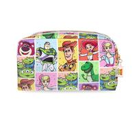 MAD Beauty Disney Pixar Toy Story Kulturbeutel, offizielles Lizenzprodukt, Vollgussdruck, Woody Buzz Jessie Rex, goldfarbener Reißverschluss, Reise-Kulturbeutel
