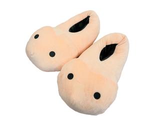 Mad Monkey Pantoffeln Willy - Hausschuhe mit Plüschdesign - Rosa