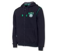 Madcat Badge Logo Zip Hoodie Black Caviar - Angelpullover, Größe:XL