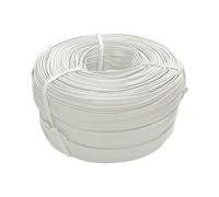 maDDma 10m Keder Ø 4mm x Fahne 7mm Kederband Biese Paspelband Wulstband PVC Farbwahl, Größe:Ø 4mm x Fahne 7mm, Farbe:weiß