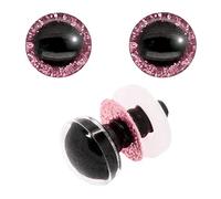 maDDma 5 Paar Glitzer-Augen 12-40mm m. Gegenstück Sicherheitsaugen Amigurumis Kuscheltiere Teddy Variantenwahl