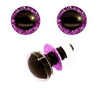 maDDma 5 Paar Glitzer-Augen 12-40mm m. Gegenstück Sicherheitsaugen Amigurumis Kuscheltiere Teddy Variantenwahl