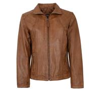 Maddox - Damen Echtleder Lederjacke Lammnappa Cognac Größe 40