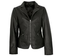 MADDOX - Damen Lederjacke Blazer Lammnappa schwarz : 34