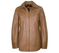 Maddox - Damen Lederjacke Lammnappa dattel : 38