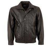 Maddox - Herren Echtleder Lederjacke Blouson Lammnappa braun Größe 48