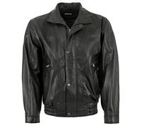 Maddox - Herren Echtleder Lederjacke Blouson Lammnappa schwarz Größe 50