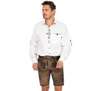 Maddox Herren Lederhose HOPFENSEE antik - Bernstein 48