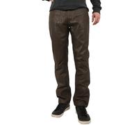 MADDOX - Herren Lederhose Lammnubuk schoko antik : 52