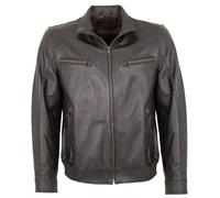 MADDOX - Herren Lederjacke Blouson Lammnappa dunkelbraun : 56