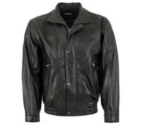 MADDOX - Herren Lederjacke Blouson Lammnappa schwarz : 56