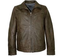 MADDOX - Herren Lederjacke Lammnappa braun antik : 48