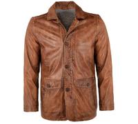 MADDOX - Herren Lederjacke Lammnappa cognac : 54