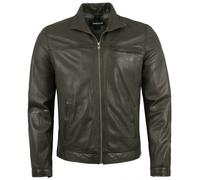 MADDOX - Herren Lederjacke Lammnappa dunkelbraun : 58