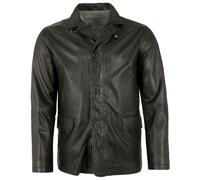 MADDOX - Herren Lederjacke Lammnappa schwarz : 56