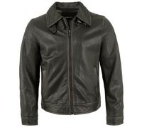 MADDOX - Herren Lederjacke Neuseeländisches Lammnappa schwarz-beige : 62