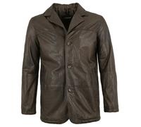 MADDOX - Herren Lederjacke Sakko Lammnappa dunkelbraun : 64