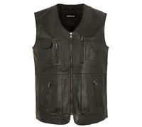 MADDOX - Herren Lederweste Lammnappa dunkelbraun : 62
