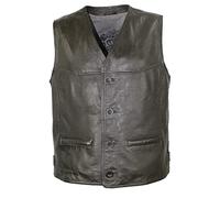 Maddox - Herren Lederweste Lammnappa texasbraun Größe 56
