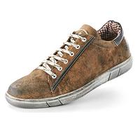 Maddox Herren Sneaker Siegfried | Trachtenschuh aus Echtleder | zur Lederhose oder Jeans - Deutscher Hersteller Farbauswahl (Braun (Wood), EU Schuhgrößensystem, Erwachsene, Herren, Numerisch, M, 48)