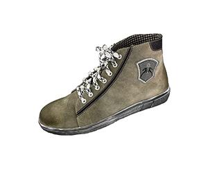 Maddox Herren Trachten Leder Schuhe Hohe Sneaker Marinus | Stein 45