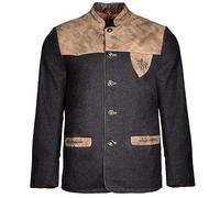 Maddox Janker Joshua dunkelgrau Sand | Klassische Trachtenjacke für Herren | Trachtenjanker Gr 54