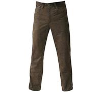 Maddox Lederhose Glattleder Hose Leder Trachtenhose lang Trachten Lederjeans braun Robustes Nubukleder Biker Jeans Antik-Patina Trachtenlederhose Five-Pocket Reißverschluß Zipp, Größe:38