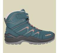 Lowa Winterschuhe Maddox Warm Mid GTX (Textil/Synthetik, wasserdicht) 2024 petrol/rosa Kinder, Größe Euro (US) 31 (13,5)