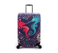 Maddy's Home Elastische Kofferhülle, Koffer, Koffer, Kofferhülle, Luggage Cover mit Reißverschluss, für 58,9-81,2 cm (23-32 Zoll), Meerpferd, XL (Fit 29"-32" suitcase), Weich