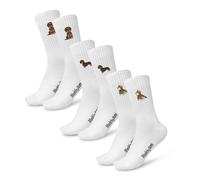 Made by Nami 3 Paar Lustige Socken Damen & Herren mit Motiv im Set Dackel Socken Festival Accessoires (35-40, Dackel)