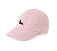 Made by Nami Cap Damen oder Herren Rosa Basecap mit besticktem Dackel Cappy Frauen Größenverstellbar Baumwolle Dackel Geschenke