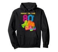 Made In 80s, Vintage 80's, I Love 80's Era Graphic Design Pullover Hoodie