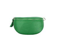 Made in Italy OBC Damen Leder Tasche Gürteltasche Crossbody Hüfttasche Bauchtasche Hüfttasche Umhängetasche Cross-Over Bodybag Schultertasche Handytasche Geldtasche Grün - Lime