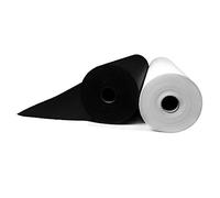 MADEIRA 50 lfm Stickvlies, Reißvlies in weiß und 50 lfm Stickvlies, Reißvlies in schwarz, 50 g/m², 30 cm breit, Cotton Soft, mittelschwere Stoffe, ohne Kleber - Stickvlies!