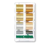 Madeira 8er Garnbox Metallic Smooth 8 x 200m (1,48 € pro 100 m)