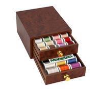 Madeira Garnschatulle Cotona No.30 (gefüllt/ Wurzelholz-Optik)