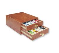 Madeira Polyneon No.40 Garnschatulle klein (48 Spulen à 400 m/ Wurzelholz-Optik)