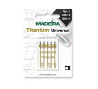 Madeira Titanium Universalnadel Stärke 75-90/ System 130/705H-PD/ 5 Nadeln