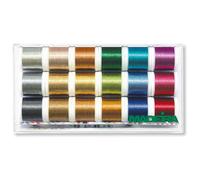 Madeira Metallic Smooth No.40 Stickbox (18 Farben/ 200 m)