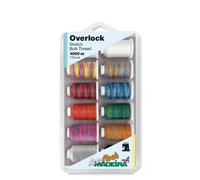 Madeira Overlock Minikingbox Aeroflock Nr.100 Multicolor (12 Farben / 1000 m)