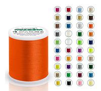 Madeira Polyneon 40 Original | 1.000 m Spule | Stickgarn für Stickmaschine | Maschinenstickgarn | Garn zum Sticken | Stickset (1678 Tangerine)