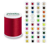 Madeira Polyneon 40 Original | 1.000 m Spule | Stickgarn für Stickmaschine | Maschinenstickgarn | Garn zum Sticken | Stickset (1839 Xmas Red)