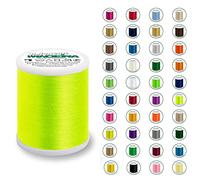 Madeira Polyneon 40 Original | 1.000 m Spule | Stickgarn für Stickmaschine | Maschinenstickgarn | Garn zum Sticken | Stickset (1823 Neon Yellow)