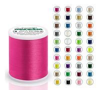 Madeira Polyneon 40 Original | 1.000 m Spule | Stickgarn für Stickmaschine | Maschinenstickgarn | Garn zum Sticken | Stickset (1990 Hot Pink)