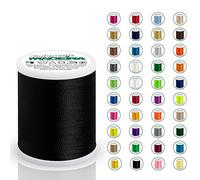 Madeira Polyneon 40 Original | 1.000 m Spule | Stickgarn für Stickmaschine | Maschinenstickgarn | Garn zum Sticken | Stickset (1800 Black)