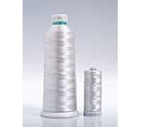 Madeira Polyneon Stickgarn, 1000 Meter, Nr. 40, Nähmaschinen-Stickgarn Spule/Garnrolle 1810 silbergrau