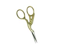 Madeira Präzisions-Stickschere Storchendesign, vergoldet 9,5 cm