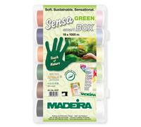 Madeira Smartbox Sensa Green 40 Quilt- & Stickgarn 18x 1000m & Quilting Nadeln (0,49 € pro 100 m)